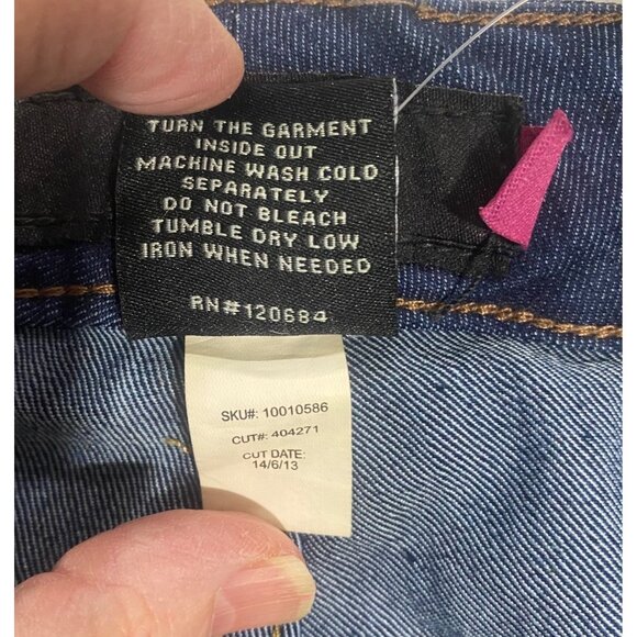NWT Torrid Curvy Skinny Denim Jeans Womens Size 20 Blue Stretch Cotton Blend Mid - Picture 8 of 15